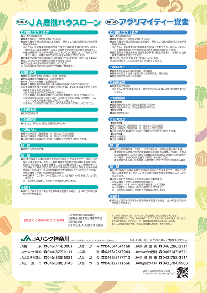 令和6年JA農機ハウスローン